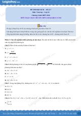 Đề thi học kì 2 Toán 10 - Đề số 7